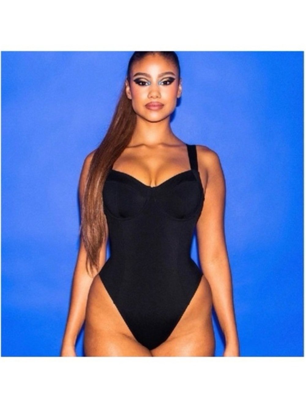 TA3 Hi Cut Lifty One Piece Swimsuit Black Small B/C Short Corset NWOT